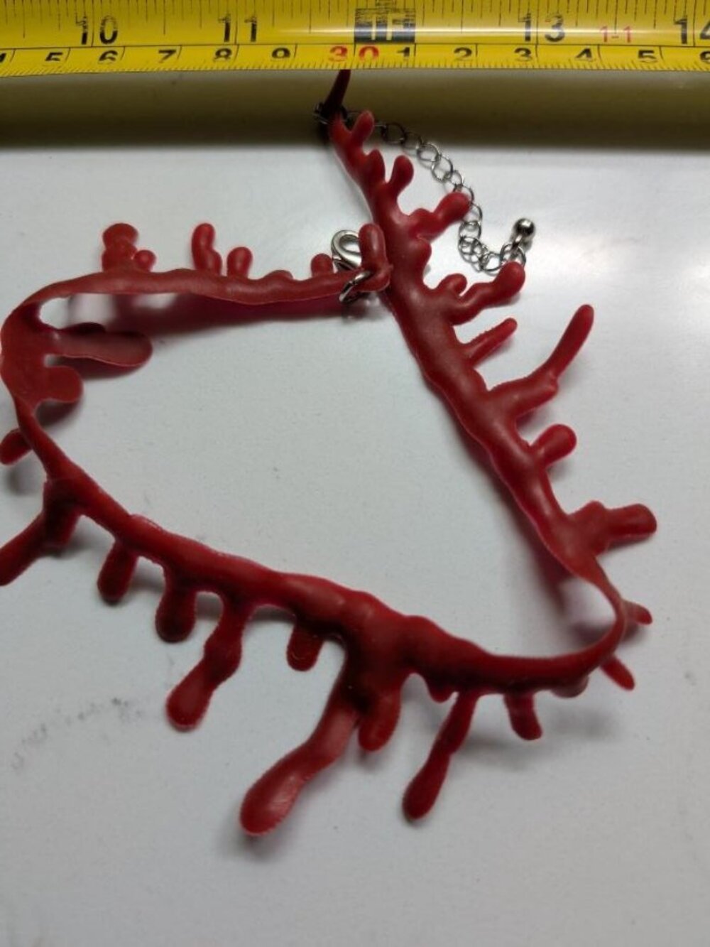 Vintage Halloween Rubber Dripping Blood Choker (Ship the Same day)